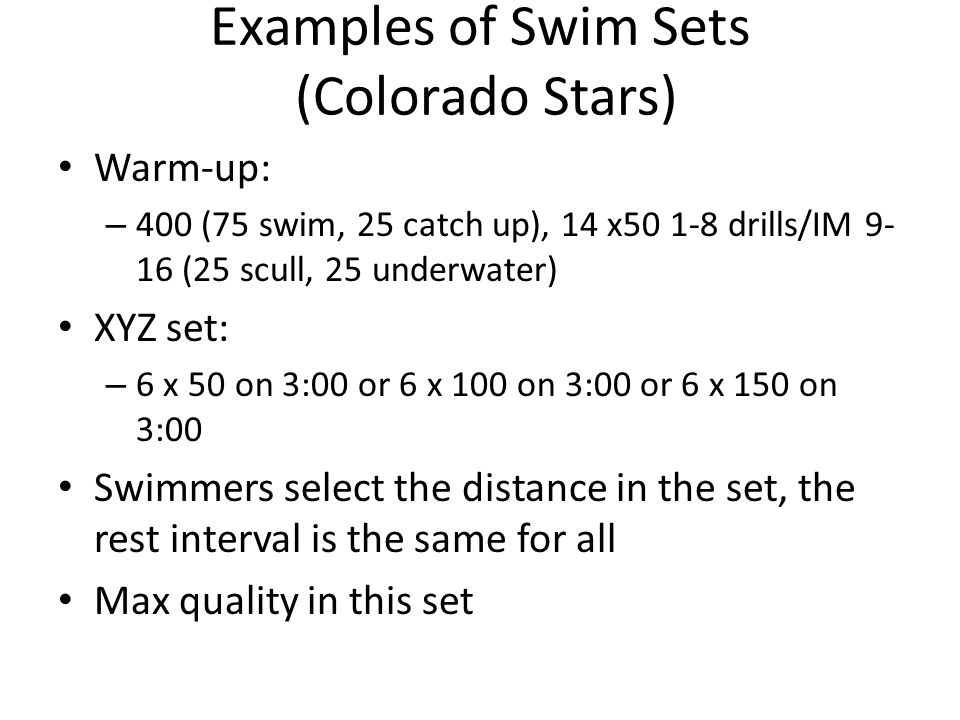 Distance swim sets new arrivals
